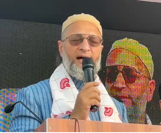 Assam: Owaisi Targets BJP-Congress in Chenga Rally, Seeks Support for AIUDF