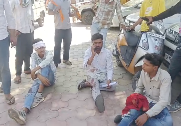 MLA’s Son’s Speeding Car Hits Bikers and Pedestrians, 5 Injured in Shivpuri