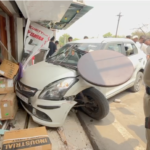 Speeding Car Crashes Into Shop
